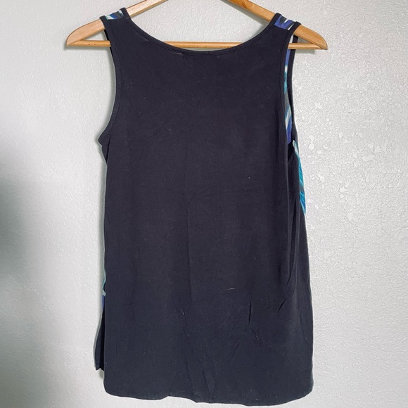 August Silk - Multicolor Print Sleeveless Top - Size S - Picture 3 of 4